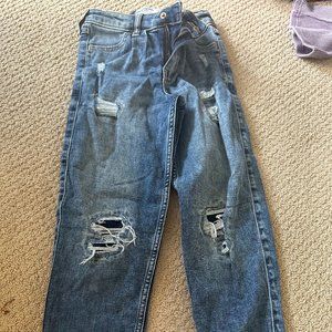 Girls Abercrombie Mom Jeans - Slim Fit 7-8